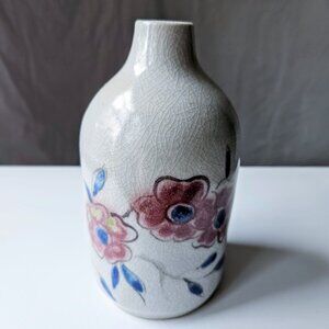 Mid-century Dutch Stoneware Vase w/Crackle Glaze - 7 in